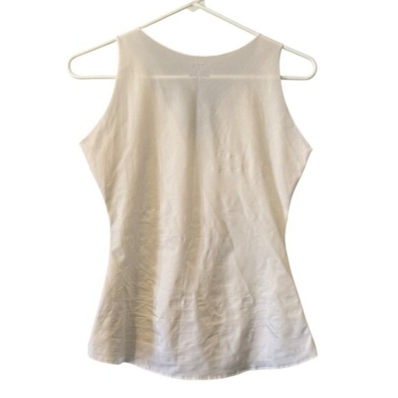 Spanx by Sara Blakely Camisole Tank Top Women Medium Ivory/Off White V Neck Lace - Picture 2 of 7